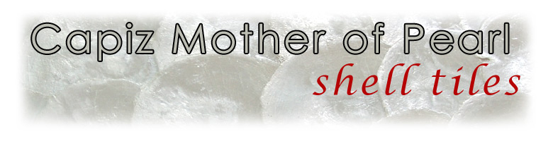 Capiz mother of pearl tiles panels